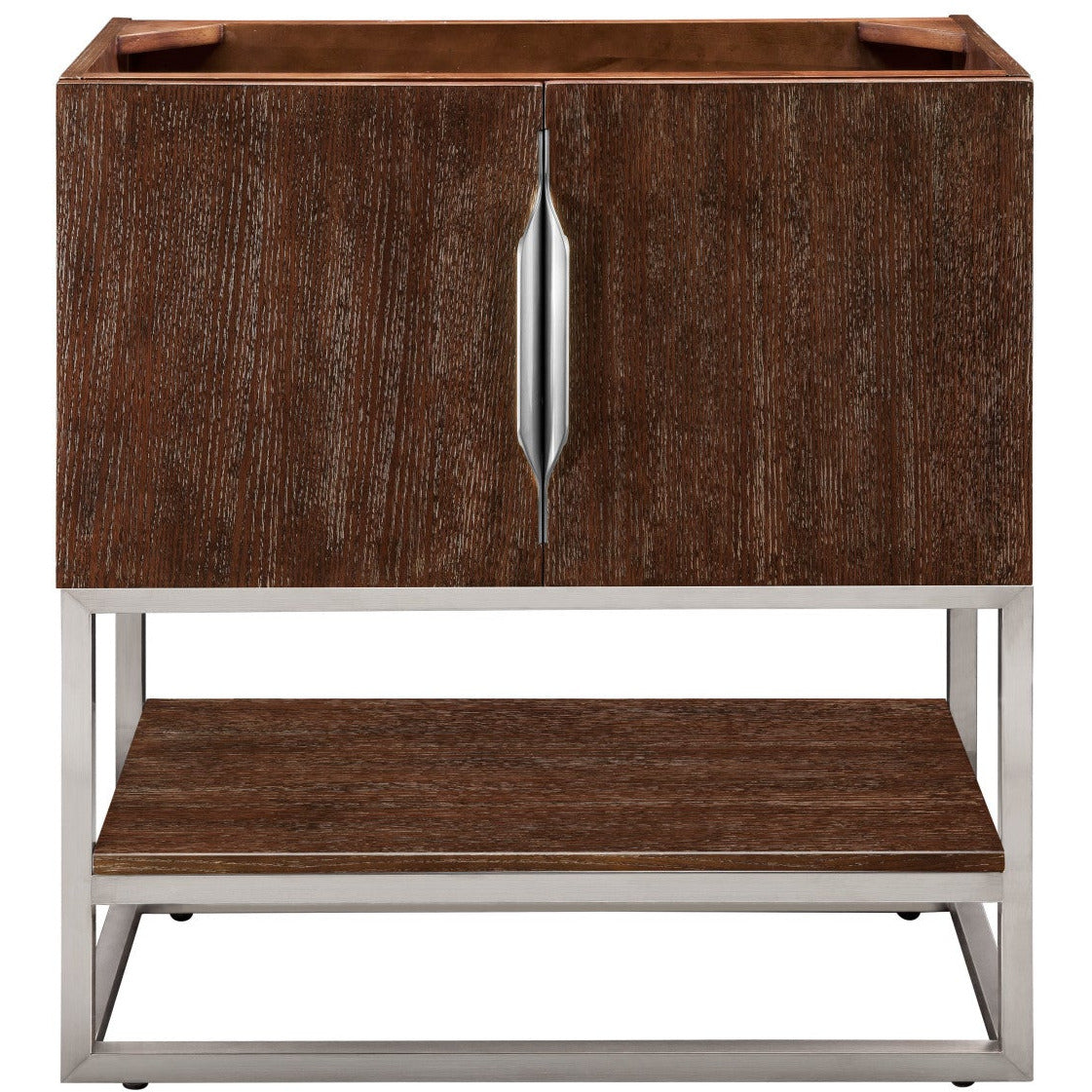 James Martin Columbia 31.5 Coffee Oak - Brushed Nickel Single Vanity