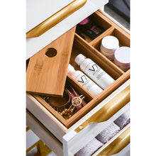 Load image into Gallery viewer, James Martin Mercer Island 36&quot; Glossy White - Radiant Gold Single Vanity