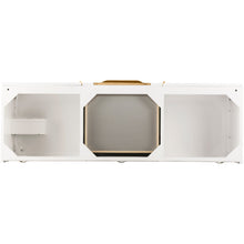 Load image into Gallery viewer, James Martin Columbia 59&quot; Glossy White - Radiant Gold Double Vanity