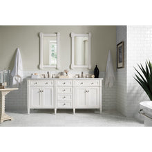 Load image into Gallery viewer, James Martin Brittany 72&quot; Bright White Double Vanity