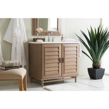 Load image into Gallery viewer, James Martin Portland 36&quot; Whitewashed Walnut Single Vanity