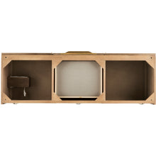 Load image into Gallery viewer, James Martin Mercer Island 59&quot; Latte Oak - Radiant Gold Double Vanity