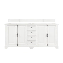Load image into Gallery viewer, James Martin Providence 72&quot; Bright White Double Vanity- James Martin