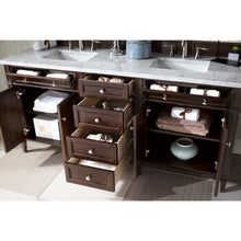 Load image into Gallery viewer, James Martin Brittany 72&quot;  Burnished Mahogany Double Vanity