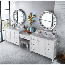 Load image into Gallery viewer, James Martin Copper Cove Encore 122&quot; Bright White Double Vanity Set