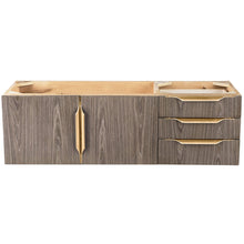 Load image into Gallery viewer, James Martin Mercer Island 48&quot; Ash Gray - Radiant Gold Single Vanity- James Martin