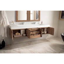 Load image into Gallery viewer, James Martin Mercer Island 72&quot; Latte Oak Double Vanity
