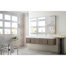 Load image into Gallery viewer, James Martin Mercer Island 72&quot; Ash Gray Double Vanity