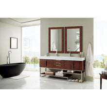 Load image into Gallery viewer, James Martin Columbia 72&quot; Coffee Oak - Matte Black Double Vanity