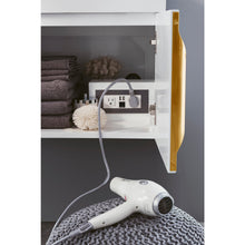 Load image into Gallery viewer, James Martin Mercer Island 72&quot; Glossy White - Radiant Gold Double Vanity