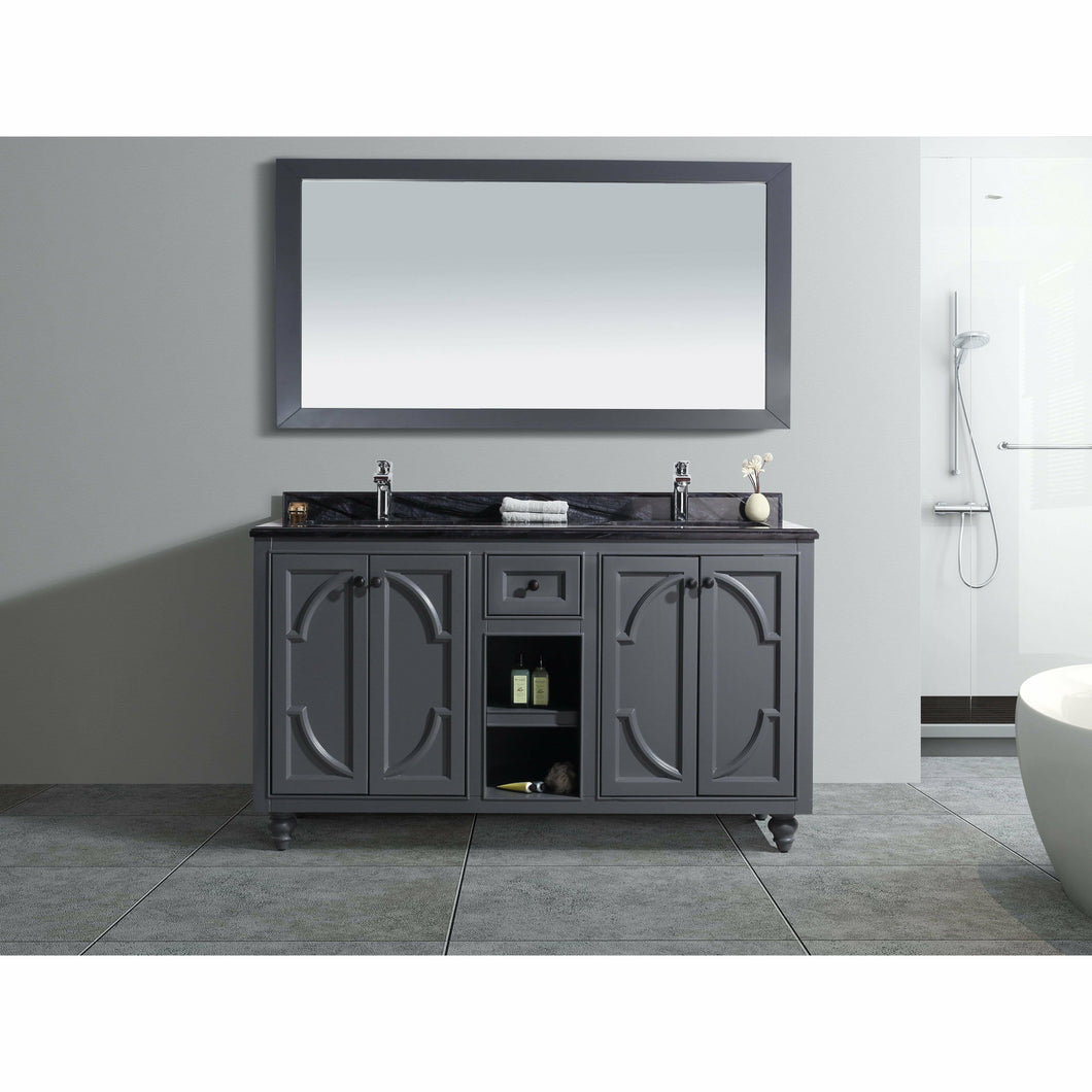 Odyssey - 60 - Cabinet with Black Wood Countertop- Laviva