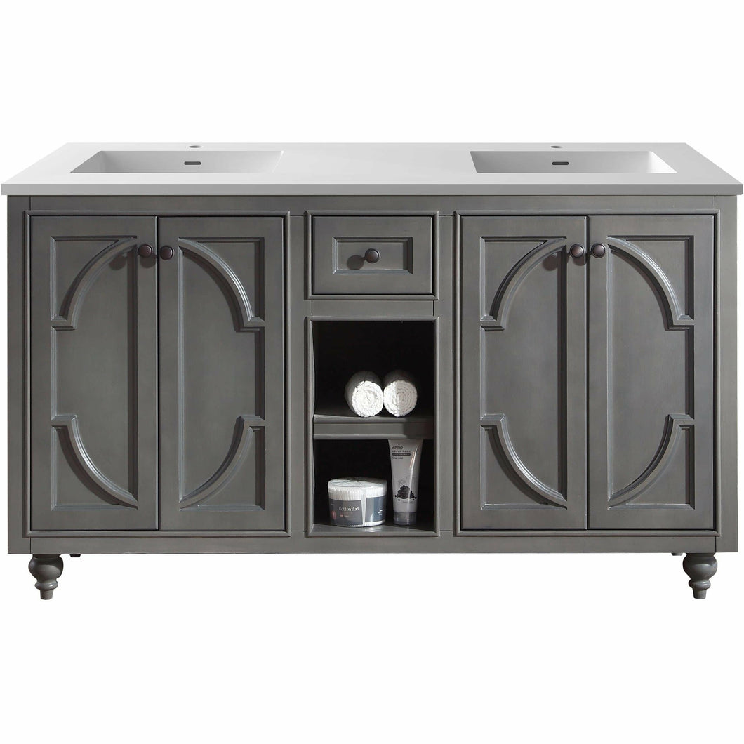 Odyssey - 60 - Cabinet with Matte VIVA Stone Solid Surface Countertop- Laviva