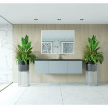 Load image into Gallery viewer, Vitri 60 - Fossil Grey Single Sink Cabinet with VIVA Stone Solid Surface Center Sink Countertop- Laviva