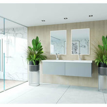 Load image into Gallery viewer, Vitri 60 - Fossil Grey Double Sink Cabinet with VIVA Stone Solid Surface Double Sink Countertop- Laviva