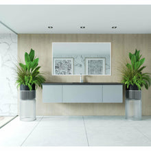 Load image into Gallery viewer, Vitri 72 - Fossil Grey Single Sink Cabinet with VIVA Stone Solid Surface Center Sink Countertop- Laviva
