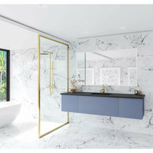 Load image into Gallery viewer, Vitri 72 - Nautical Blue Single Sink  Cabinet with VIVA Stone Solid Surface Center Sink Countertop- Laviva