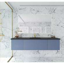 Load image into Gallery viewer, Vitri 72 - Nautical Blue Single Sink  Cabinet with VIVA Stone Solid Surface Center Sink Countertop- Laviva