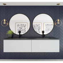 Load image into Gallery viewer, Vitri 72 - Cloud White Double Sink Cabinet with VIVA Stone Solid Surface Double Sink Countertop- Laviva