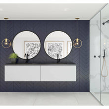 Load image into Gallery viewer, Vitri 72 - Cloud White Double Sink Cabinet with VIVA Stone Solid Surface Double Sink Countertop- Laviva