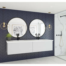 Load image into Gallery viewer, Vitri 72 - Cloud White Double Sink Cabinet with VIVA Stone Solid Surface Double Sink Countertop- Laviva