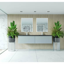Load image into Gallery viewer, Vitri 72 - Fossil Grey Double Sink Cabinet with VIVA Stone Solid Surface Double Sink Countertop- Laviva