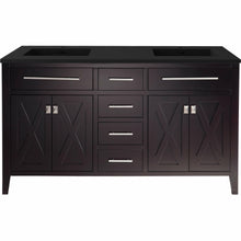 Load image into Gallery viewer, Wimbledon - 60 - Cabinet with Matte Black VIVA Stone Solid Surface Countertop- Laviva