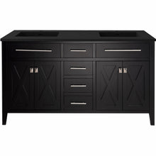 Load image into Gallery viewer, Wimbledon - 60 - Cabinet with Matte Black VIVA Stone Solid Surface Countertop- Laviva