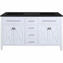 Load image into Gallery viewer, Wimbledon - 60 - Cabinet with Matte Black VIVA Stone Solid Surface Countertop- Laviva