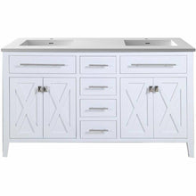 Load image into Gallery viewer, Wimbledon - 60 -  Cabinet with Matte White VIVA Stone Solid Surface Countertop- Laviva