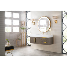 Load image into Gallery viewer, James Martin Mercer Island 48&quot; Ash Gray - Radiant Gold Single Vanity