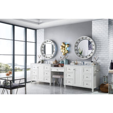 Load image into Gallery viewer, James Martin Copper Cove Encore 122&quot; Bright White Double Vanity Set