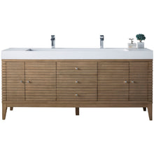 Load image into Gallery viewer, James Martin Linear 72&quot; Whitewashed Walnut Double Vanity- James Martin