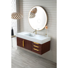 Load image into Gallery viewer, James Martin Mercer Island 48&quot; Coffee Oak - Radiant Gold Single Vanity