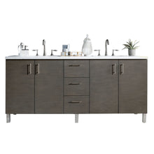 Load image into Gallery viewer, James Martin Metropolitan 72&quot; Silver Oak Double Vanity- James Martin