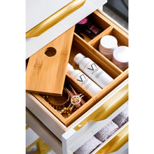 Load image into Gallery viewer, James Martin Columbia 36&quot; Glossy White - Radiant Gold Single Vanity