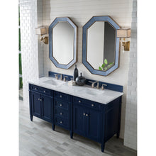 Load image into Gallery viewer, James Martin Brittany 72&quot;  Victory Blue Double Vanity