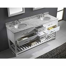Load image into Gallery viewer, Caroline Estate 72&quot; Double Sink Dazzle White Quartz Top Vanity with Mirrors - Vanity Grace Store - Virtuusa