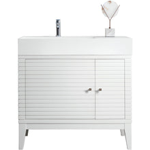 Load image into Gallery viewer, James Martin Linear 36&quot; Glossy White Single Vanity- James Martin