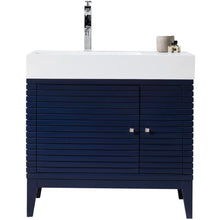 Load image into Gallery viewer, James Martin Linear 36&quot; Victory Blue Single Vanity- James Martin