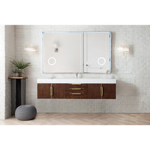 Load image into Gallery viewer, James Martin Mercer Island 72&quot; Coffee Oak - Radiant Gold Single Vanity