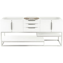 Load image into Gallery viewer, James Martin Columbia 72&quot; Glossy White Double Vanity- James Martin