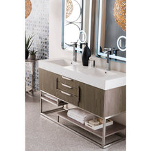 Load image into Gallery viewer, James Martin Columbia 59&quot; Ash Gray Double Vanity