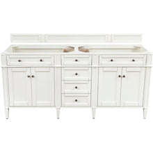 Load image into Gallery viewer, James Martin Brittany 72&quot; Bright White Double Vanity- James Martin