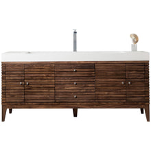 Load image into Gallery viewer, James Martin Linear 72&quot; Mid Century Walnut Single Vanity- James Martin