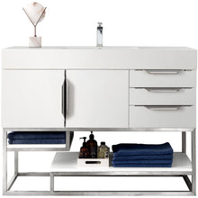 Load image into Gallery viewer, James Martin Columbia 48&quot; Glossy White Single Vanity- James Martin