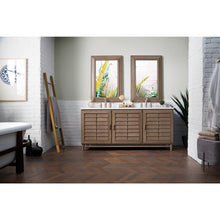 Load image into Gallery viewer, James Martin Portland 72&quot; Whitewashed Walnut Double Vanity