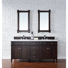 Load image into Gallery viewer, James Martin Brittany 72&quot;  Burnished Mahogany Double Vanity