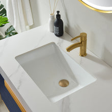 Load image into Gallery viewer, Vinnova Alicante 36&quot; Vanity in Classic Blue with White Sintered Stone Countertop and undermount sink With Mirror- Vinnova