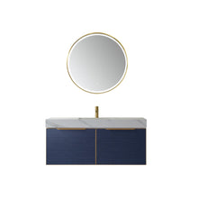 Load image into Gallery viewer, Vinnova Alicante 48&quot; Vanity in Classic Blue with White Sintered Stone Countertop and undermount sink With Mirror- Vinnova