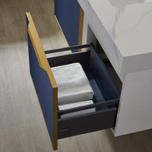 Load image into Gallery viewer, Vinnova Alicante 48&quot; Vanity in Classic Blue with White Sintered Stone Countertop and undermount sink With Mirror- Vinnova